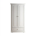 Szafa, Szafka Białego Pola w panelach MDF, 2 drzwi i 1 szuflada, 90 x 52 x 190 cm