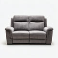 Sofa, 2-fotelikowa sofa szara 170 x 95 x 100 cm mikrofibry prostokątne