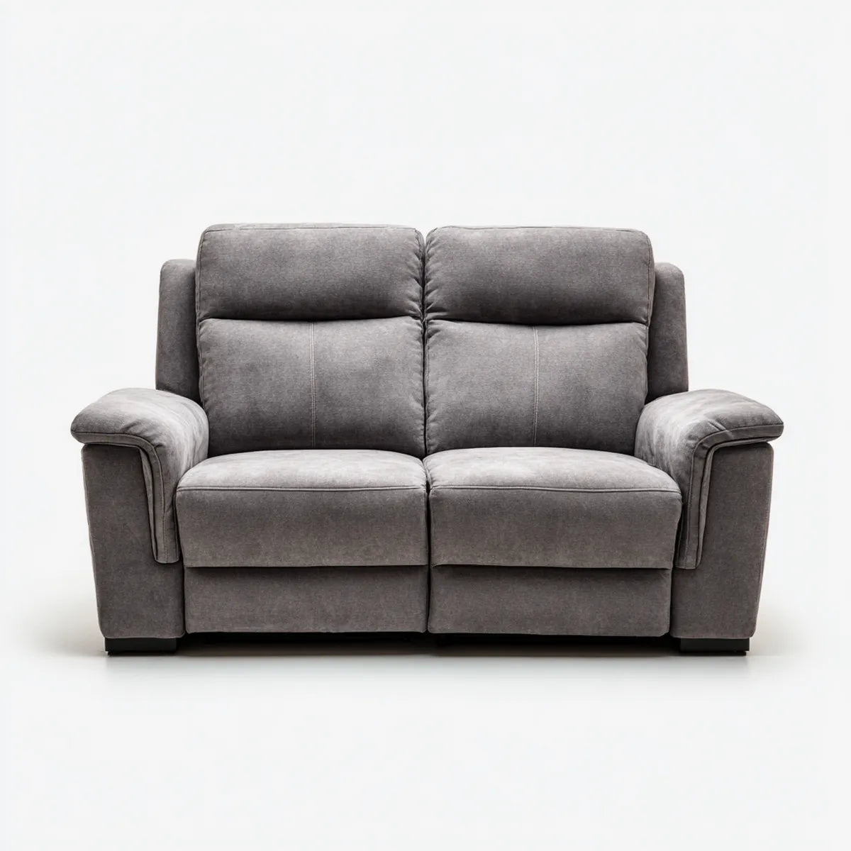 Sofa, 2-fotelikowa sofa szara 170 x 95 x 100 cm mikrofibry prostokątne