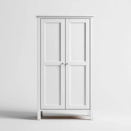Szafa, Szafka 2 Białe drzwi w panelach MDF 80 x 50 x 190 cm